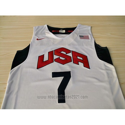 Camiseta USA 2012 Russell Westbrook #7 Blanco